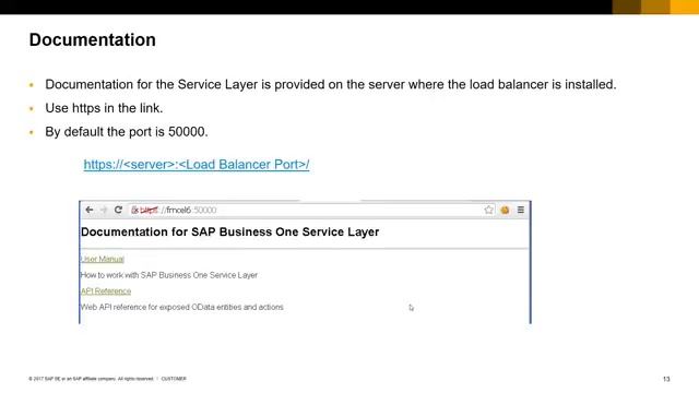 Introduction to Service Layer 1/1: Service Layer API