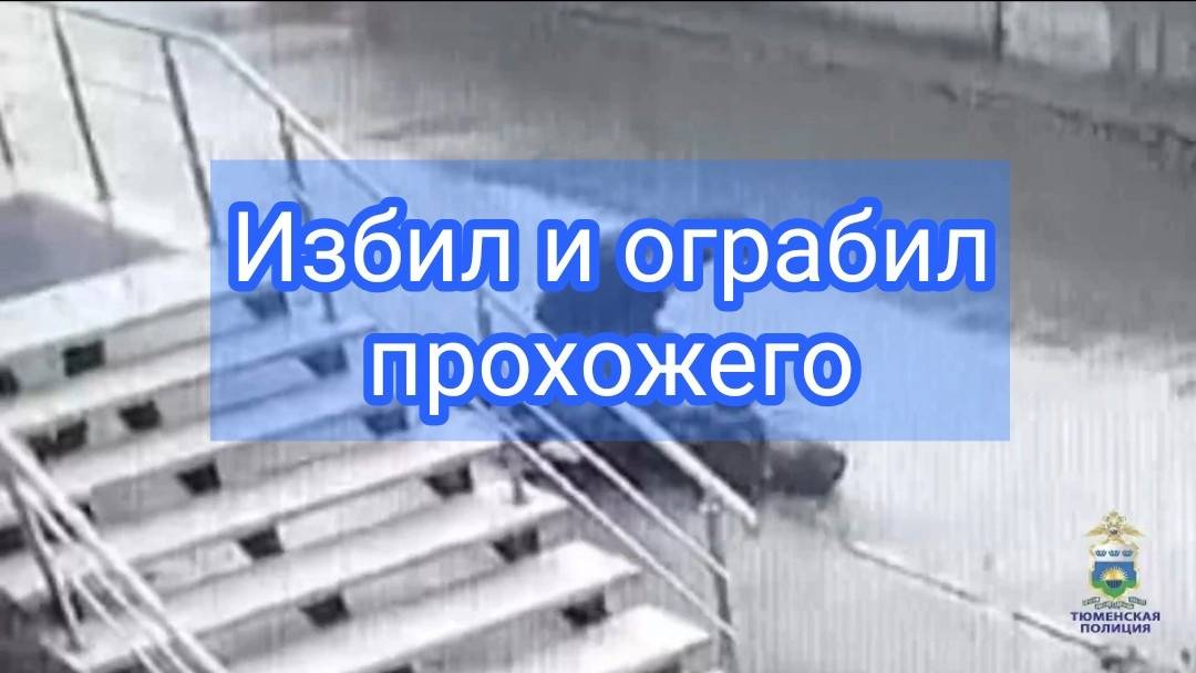 Тюменские полицейские задержали подозреваемого в грабеже сотового телефона