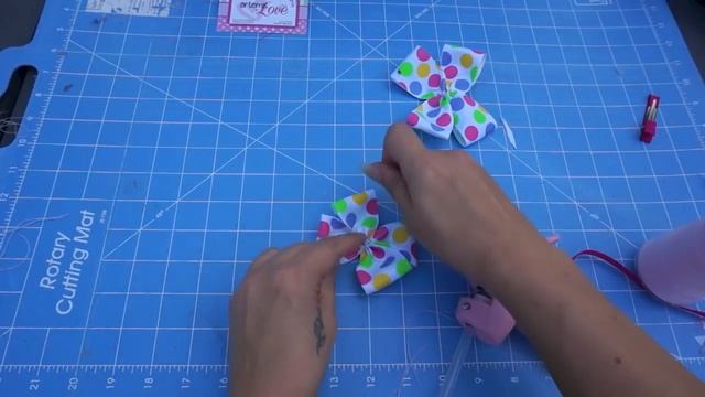 Pinwheel Hair Bow Tutorial with Artemis in Love