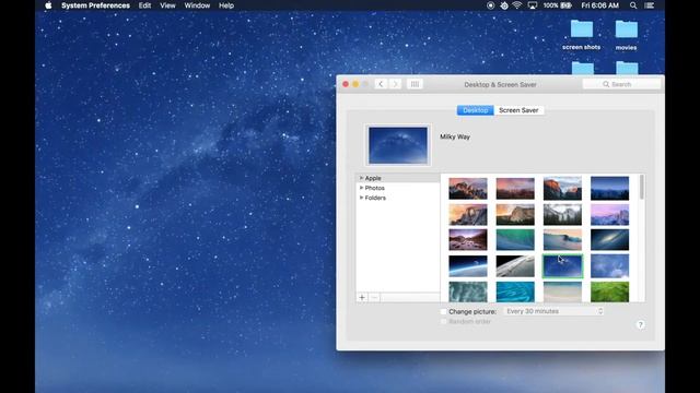 How to change wallpaper on Macbook