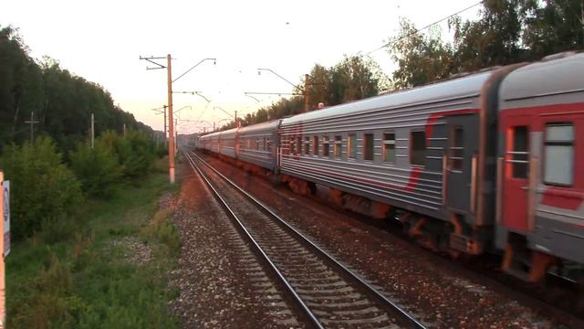 ЧС7-081+ЧС2К-859 с поездом 136М Москва - Барнаул, пл. Родники