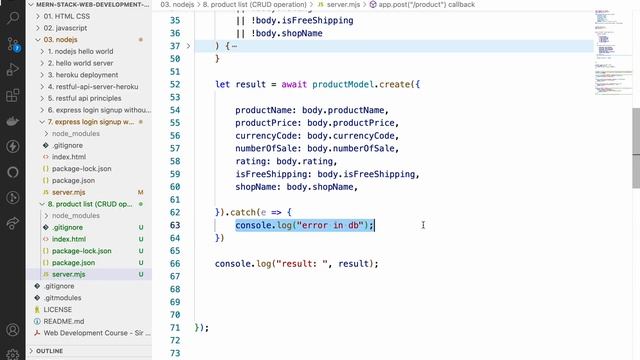 34. Building e-commerce dashboard like ali express with mongodb & express - CRUD operation - part 1