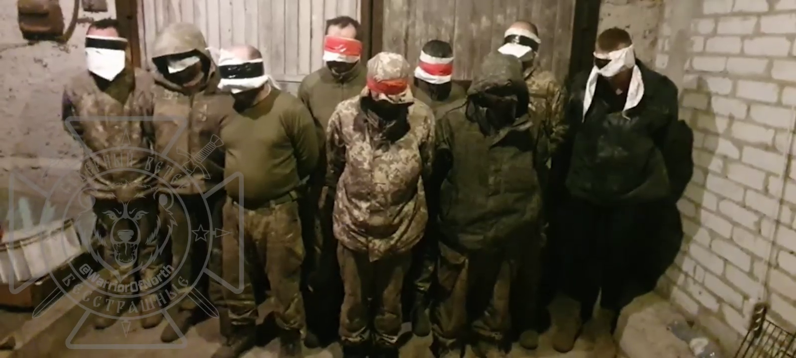 Украинские пленные в Харьковской области.