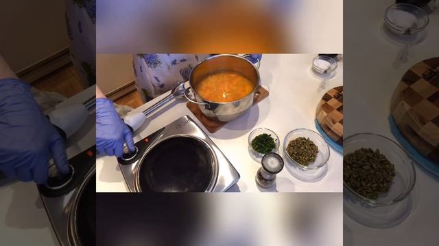 Крем-суп из тыквы с бататом