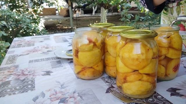 Рецепт компота из персиков