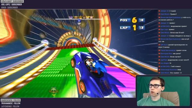 Прохождение Sonic & Sega All-Stars Racing - ИГРАЮ СОНИКОМ ТУРНИР
