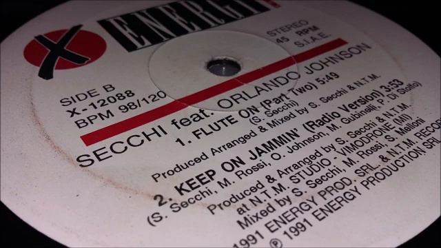 🎤🎉🥂 Stefano Secchi feat. Orlando Johnson - Keep On Jammin (Absolute Version) [1991] vinyl