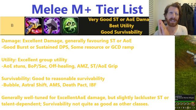 Melee DPS Tier List M+ - Dragonflight - WINDWALKER or OUTLAW