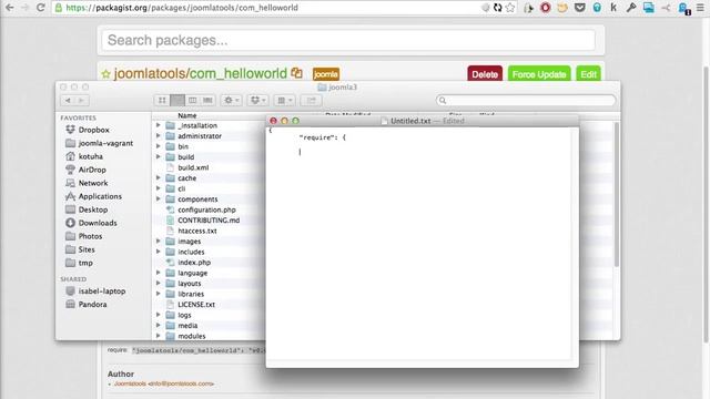 Install extensions using Composer