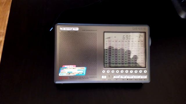 Pirate Radio on 690kHz Degen DE1103