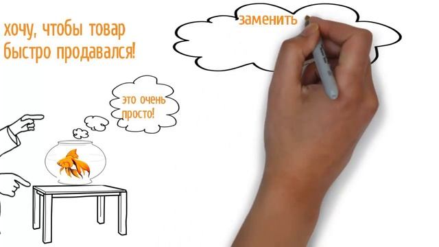 Бизнесмен и золотая рыбка.  Doodle video