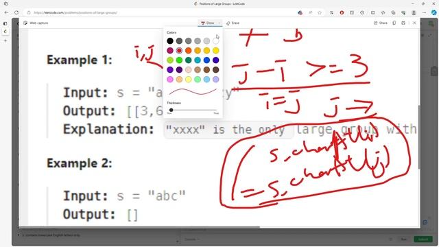 LeetCode 830 | Positions of Large Groups | 2 Pointers| Java