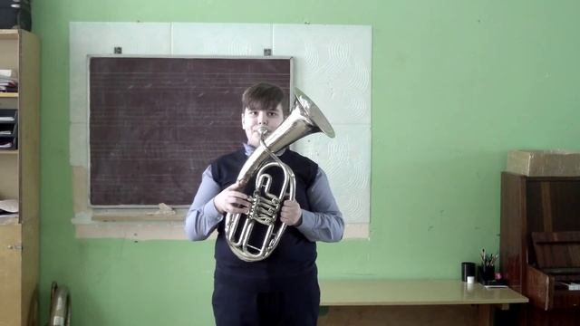 "За рекою старый дом" - ННП в обработке И.С. Баха (исп. Матиенко Никита, 1 класс)