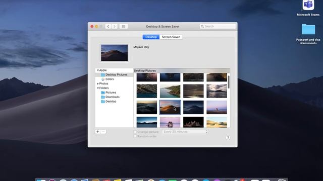 How to change a wallpaper  on MacBook