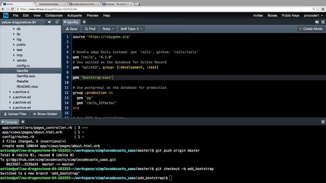 91. Ruby on rails tutorial (Rails App): Bootstrap Gem