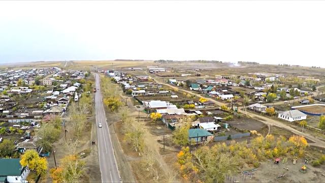 Челябинская обл. Троицкий  р он с  Клястицк Аэросьёмка Сентябрь 2015 г