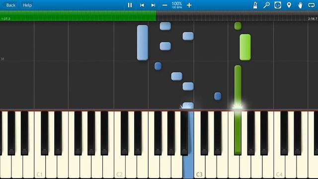 Вечная Любовь из кф Тегеран-43 на пианино Synthesia