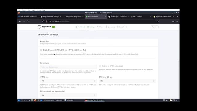 Oracle Cloud VPS: AdGuard Home DNS-over-HTTPS Setup