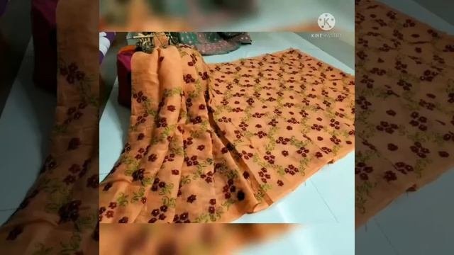 handstich sare two piece || হাতের কাজের পোষাক || যশোরের হাতের কাজের শাড়ি থ্রিপিস