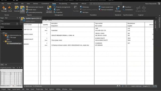 Calculate Total Price of Parts | EPLAN New Platform