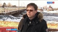 Открылось движение транспорта по временному мосту в Бесовце