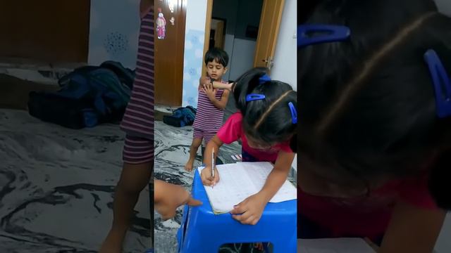 #Advikകുട്ടന്റെ HomeWork #Tiyaകുട്ടിയെ സോപ്പിട്ട് എഴുതിപിക്കുകയാണ് നിങ്ങളും ഇതുപോലെയാണോ #Comment