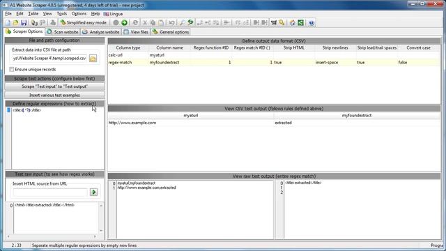 Scrape Data From Websites into CSV Demonstration