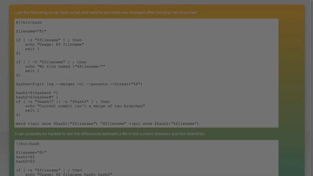 How to perform a three-way diff in Git without merging?
