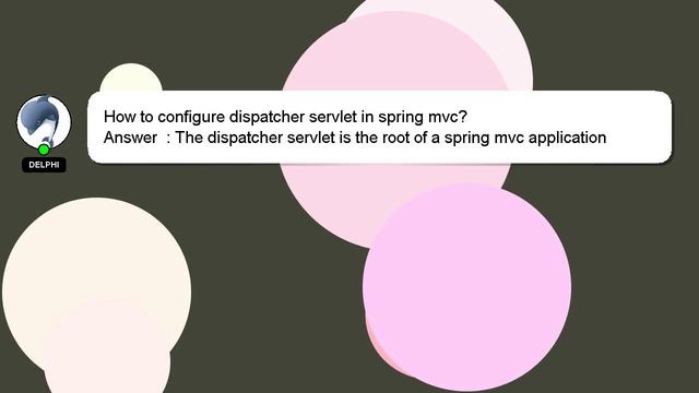 How to configure dispatcher servlet in spring mvc?