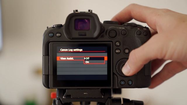 Making sure you are shooting CLog on the Canon EOS R6 in Video Mode