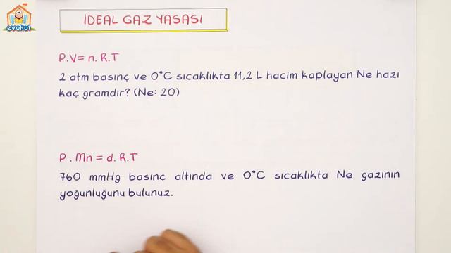 Gaz Yasaları Soru Çözümü | 11.Sınıf Kimya
