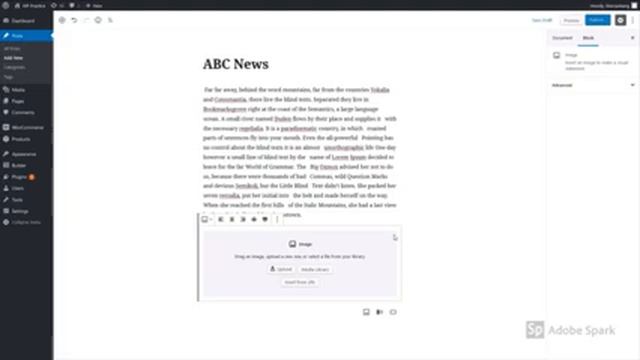How to add and update news post