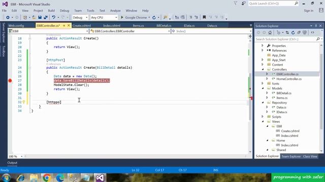 E-Bill Project in ASP.NET MVC With Database | ASP.NET MVC Project