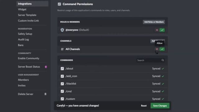 RconCraft Permissions Setup  RconCraft Discord Bot  Control your Minecraft Servers from Discord