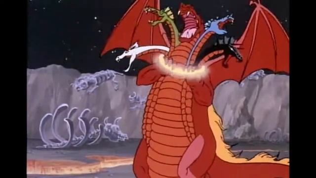 Tiamat Being Creepy - 80s Dungeons and Dragons Cartoon