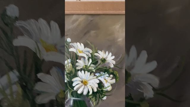 Букет ромашек акриловыми красками | Картина #shorts