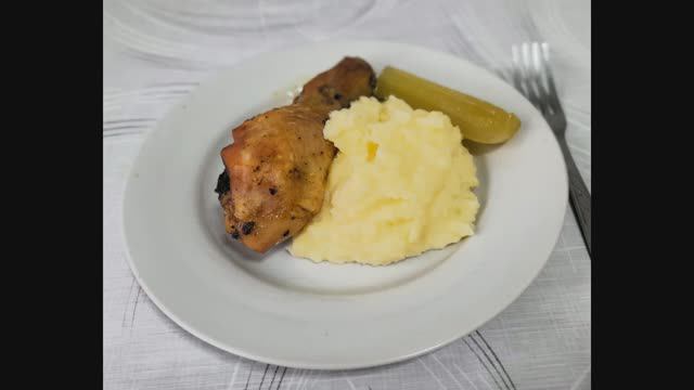 Пряная курица под кисло-сладкой медово-уксусной глазурью