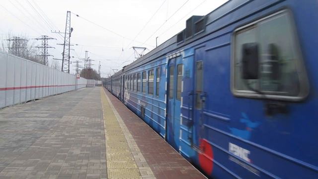 Электропоезд ЭД4М-0091 Рэкс станция Нара 13.04.2019