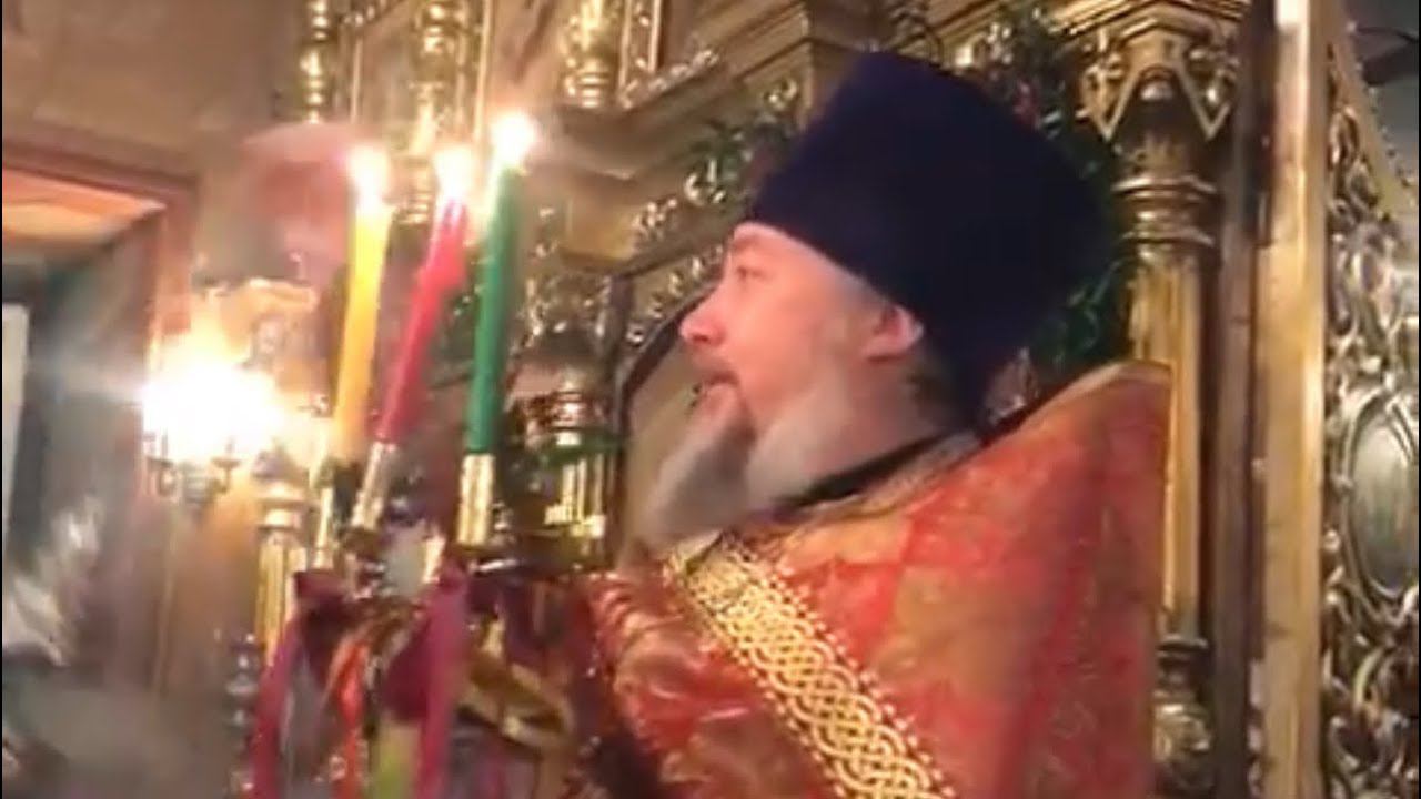 Поздравление настоятеля храма со Светлым Христовым Воскресением
