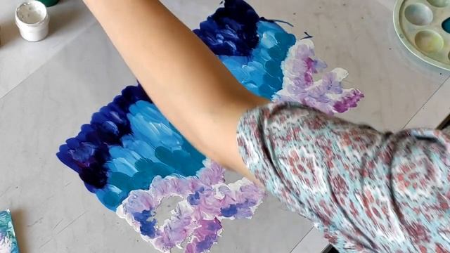 Центр творчества: Мастер-класс для взрослых и детей «Монотипия. Сиреневые сумерки».