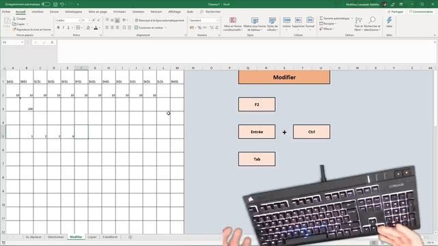 Les racourcis Clavier Sur Excel