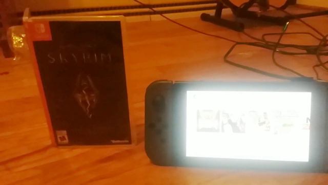 Skyrim (Pre Order Edition) Nintendo Switch Unboxing/Boot up
