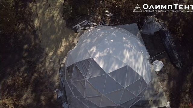 Олимп-Тент - Монтаж сферических конструкций