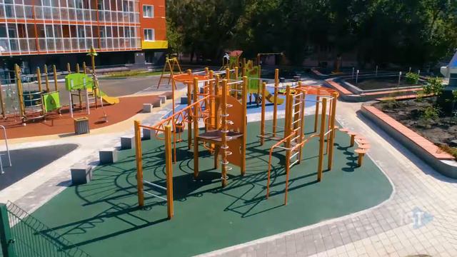 Аэросъемка. Жилой комплекс "Аксиома". Новосибирск