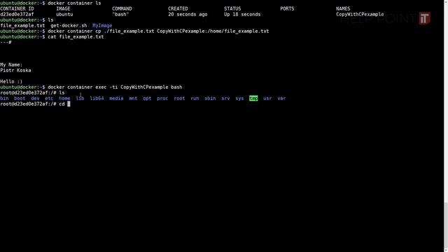 Docker Q&A 004 Docker cp - Pytania odpowiedzi i praktyczne przykłady