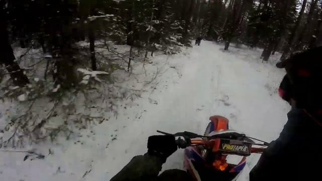 Прохват  на леневский пруд, эндуро клуб "moto_brozzers"