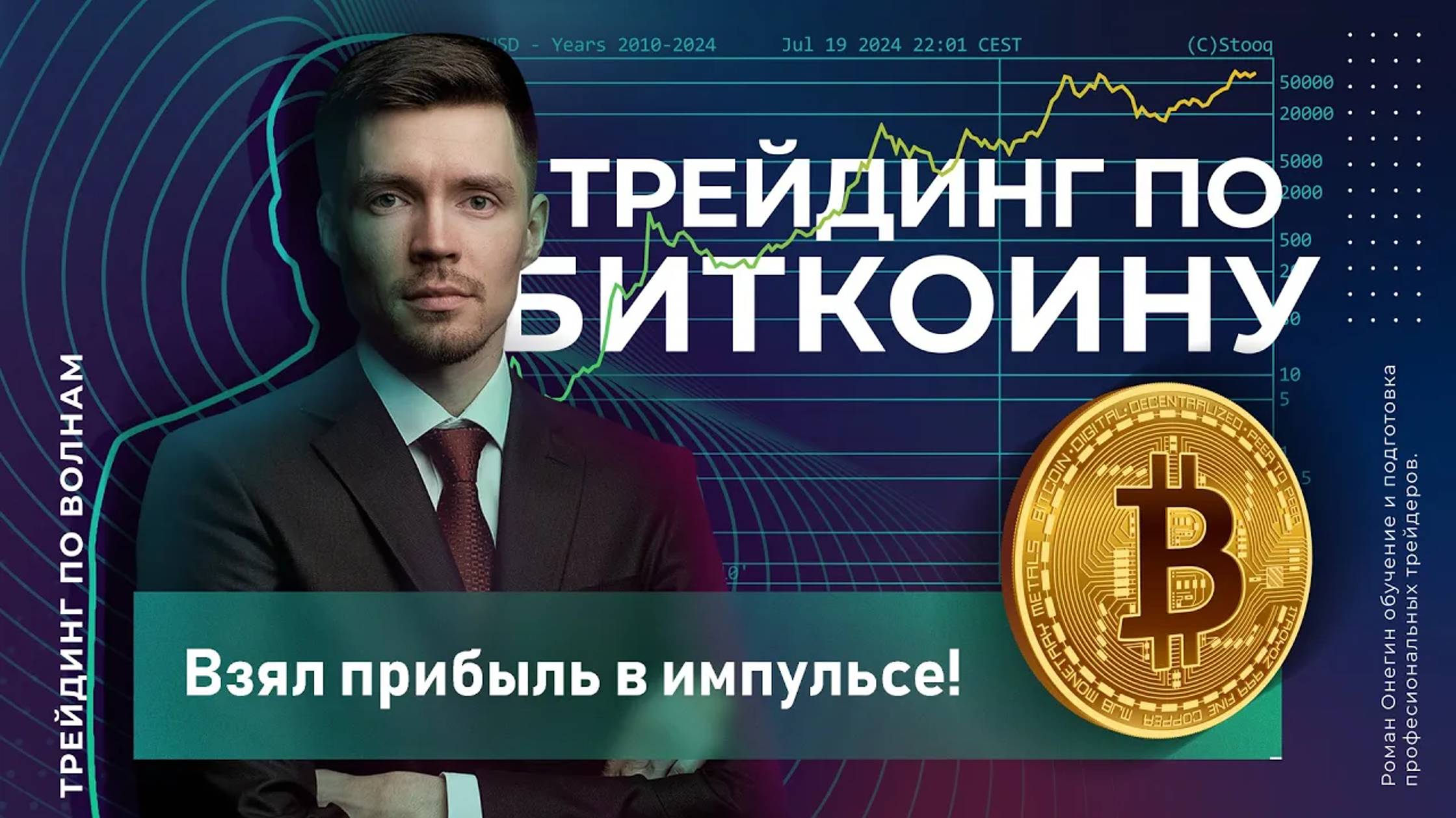 Урок 20  Взял прибыль в импульсе! Трейдинг по Биткоину Волновой анализ