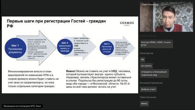 18.09.2024. Тема 2.8 . Лекция. Работа с регистрацией гостей