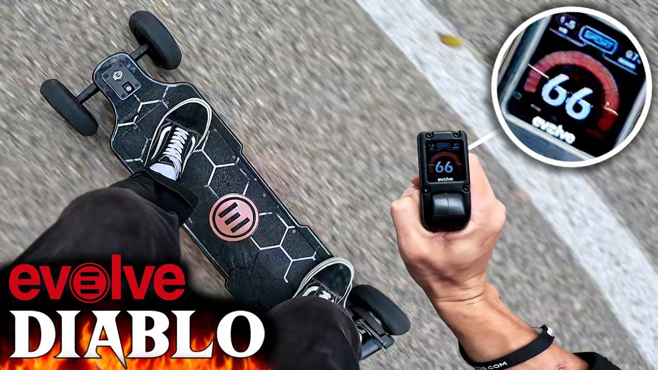 ТЕСТИРУЮ МОЩНЫЙ ЭЛЕКТРОСКЕЙТ | Evolve DIABLO carbon 2024