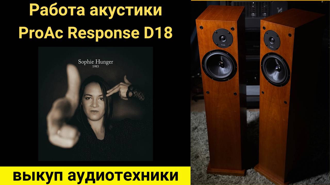 Выкуп аудиотехники hi-fi, проверка звучания акустики ProAc Response D18 музыка sophie hunger 1983